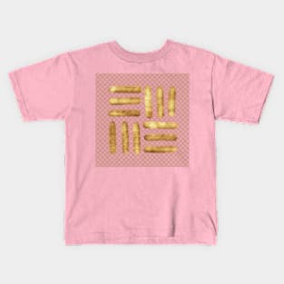 Adinkra symbols in gold Kids T-Shirt